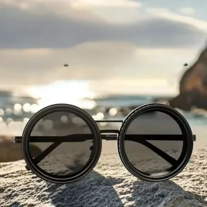 Lunettes De Soleil Rondes Polarisées À Teinte Réglable 388 Avis