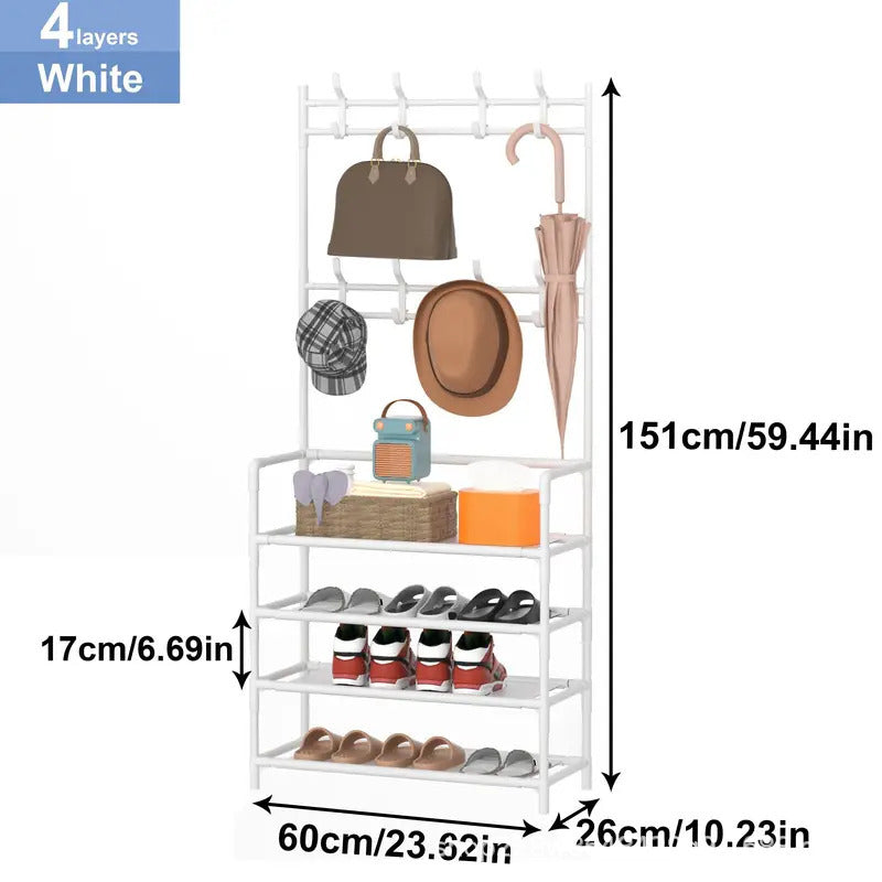 Étagère à chaussures / Porte vêtements - CoatShoe-Sympa™