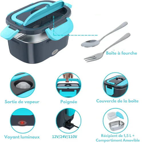 Lunch Box Électrique Portable 3-En-1